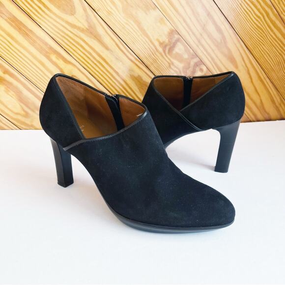 Aquatalia Suede Side Zip Ankle Bootie - Picture 9 of 9